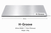 Silver Metal Texture H-Groove SPC Hollow Wall Panel Waterproof Decorative Wall Board