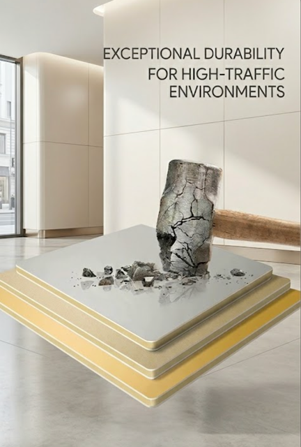 Carbon crystal wall panel impact protection hammer test