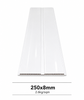 White PVC ceiling panel 250x8mm, 2.6kg/sqm, high-quality waterproof and durable interior ceiling decoration