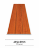 PVC ceiling panel 250x8mm with natural wood texture, durable and moisture-resistant interior decorative panel for home, office, and commercial use