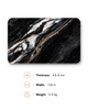 Front View Black Marble Carbon Crystal Wall Panel for Interior Wall Decoration
