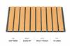 10 Lines Multi Track PVC Ceiling Panel Wood Grain Decorative Wall Panel 300x8mm
