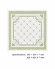 Light Green PVC Square Ceiling Panel Decorative Ceiling Tile Waterproof Interior Ceiling Decoration