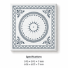 Gray Blue PVC Square Ceiling Panel Decorative Waterproof Ceiling Tile