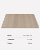 Light Oak PVC Wall Panel with hollow core design for interior wall and ceiling decoration