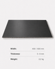 Dark charcoal PVC wall panel with hollow core structure for premium interior wall decoration