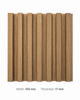 Oak Wood Grille Wall Panel Decorative Fluted Interior Wall Panel 150x17mm