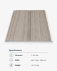 Gray oak wood grain PVC ceiling and wall panel with waterproof decorative surface and hollow core