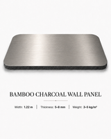 Brushed champagne titanium bamboo charcoal wall panel for modern interior decoration