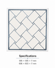 Blue Mirror PVC Square Panel Decorative Ceiling Panel Modern Interior Ceiling Tile Waterproof PVC Board