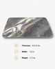 Gray Marble Carbon Crystal Wall Panel with Gold Veins and 4.8-8mm Thickness