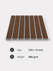 Dark wood grain Bamboo-Wood Fiber Acoustic Slat Panel for interior wall decoration and sound absorption