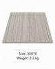 Light Grey Wood Grain PVC Ceiling Panel 300x8mm Waterproof Ceiling Cladding Board