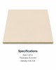 Warm beige anti-collision plate wall protection panel, 1.22 m size, 6–9 mm thickness, smooth finish
