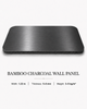 Dark gunmetal bamboo charcoal wall panel with brushed metal finish for interior wall decoration
