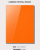 Orange Carbon Crystal Board High Gloss Bamboo Charcoal Wall Panel for Modern Interior Wall Decoration
