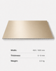 Champagne beige PVC wall panel with hollow core design for modern interior wall decoration