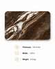 Front View Brown Marble Carbon Crystal Wall Panel for Modern Interior Wall Design