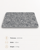 Cool gray carbon crystal wall panel with modern terrazzo texture, displayed at an angle for interior wall decoration