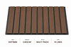 Dark Wood Grain PVC Ceiling Panel Multi Track 10 Lines Decorative Wall Panel 300x8mm
