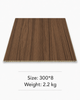 Dark Brown Wood Grain PVC Ceiling Panel 300x8mm Lightweight Waterproof Ceiling Board