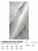 Luxury Marble Carbon Crystal Board Wall Panel 1.22M Waterproof Decorative Interior Panel