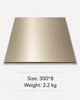 Champagne gold metallic PVC ceiling panel, lightweight waterproof ceiling material for interior decoration