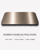 Champagne metal bamboo charcoal wall panel with premium brushed surface for decorative wall cladding