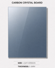 Blue Grey Carbon Crystal Board High Gloss Bamboo Charcoal Wall Panel for Interior Wall Decoration