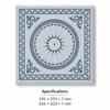 Blue PVC Square Ceiling Panel Modern Decorative Ceiling Tile