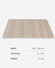 White Oak Wood Grain PVC Wall Panel for modern waterproof interior wall cladding