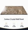 Champagne gold carbon crystal wall panel with elegant marble texture for decoration