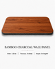 Reddish Teak Wood Grain Carbon Crystal Wall Panel for Interior Decoration