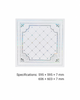 PVC Square Ceiling Panel Silver White Decorative Ceiling Tile Waterproof Interior Ceiling Board