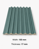 Dark Green WPC Grille Wall Panel Interior Decorative Wall Panel