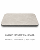 Beige Carbon Crystal Wall Panel with marble texture, lightweight decorative wall board for interior wall cladding and renovation projects