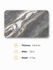 Front View Gray Marble Carbon Crystal Wall Panel for Modern Interior Decoration