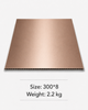 Rose gold metallic PVC ceiling panel, decorative waterproof ceiling board for homes, hotels and offices