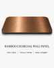Copper bronze bamboo charcoal wall panel with brushed metallic texture for modern interior design