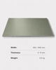 Sage green PVC wall panel moisture proof decorative wall board for interior renovation projects