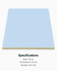 Sky blue anti-collision plate wall protection panel, 1.22 m size, 6–9 mm thickness, smooth decorative finish