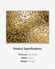 Gold Water Ripple Carbon Crystal Wall Panel with luxury metallic embossed texture for interior decoration