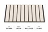 White Wood Grain PVC Ceiling Panel Multi Track 10 Lines Decorative Wall Panel 300x8mm