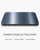 Steel blue bamboo charcoal wall panel with brushed metal finish for high-end wall decoration