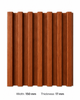 Red Cherry Wood Grille Wall Panel Decorative Fluted Wall Panel 150x17mm