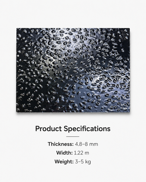 Black Water Ripple Carbon Crystal Wall Panel with glossy metallic texture for modern interior decoration