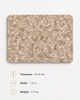 Front view of light beige carbon crystal wall panel with a soft natural stone texture for residential and commercial interiors