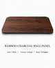 Dark Walnut Wood Grain Carbon Crystal Wall Panel with Charcoal Core