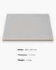 Light gray PVC wall panel with textured surface, hollow core design, waterproof and easy to install.