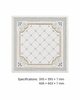 Silver Gold PVC Ceiling Panel Square Decorative Ceiling Tile Lightweight Waterproof Ceiling Board